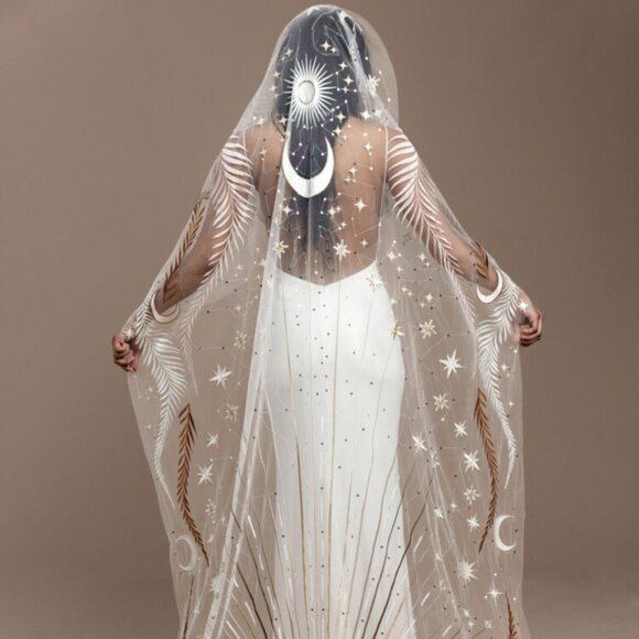 Rue De Seine "Desert Rose" Bridal Veil - Ivory - New/Never Worn - Picture 5 of 9